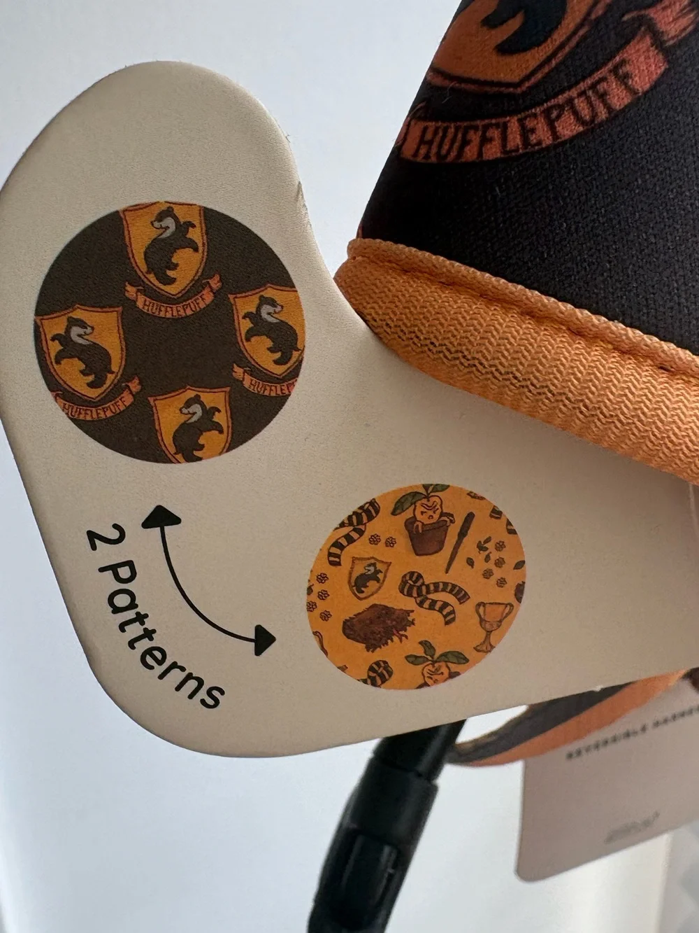 Harry Potter X Sassy Woof Hufflepuff Orange Dog Harness XS